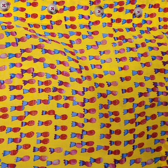 Anthropologie Maeve Pineapple Picnic Button Down Shirt - Picture 9 of 12